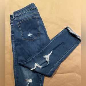 Medium wash jeans, size 14P, a.n.a brand. Lightly worn.